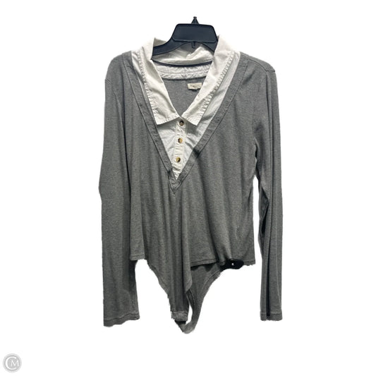 Bodysuit By Pilcro In Grey, Size: Xl