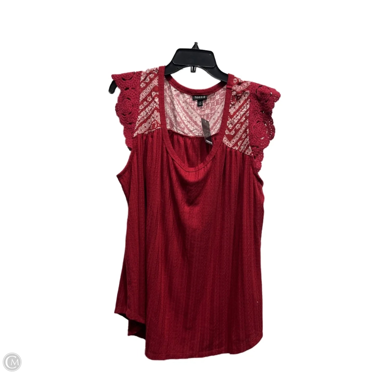 Top Short Sleeve By Torrid In Red, Size: 1x