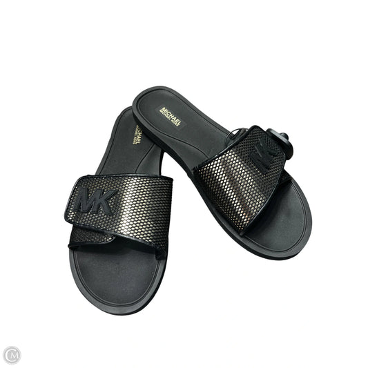 Sandals Designer By Michael Kors In Black, Size: 10
