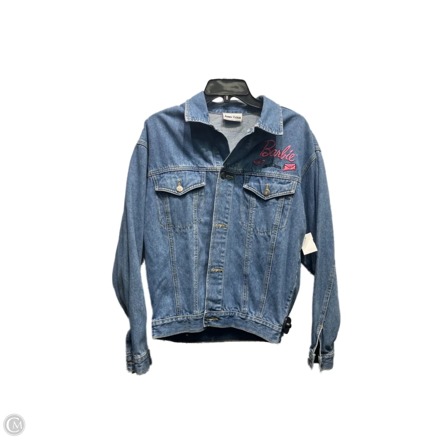 Jacket Denim By JERRY LEIGH In Blue Denim, Size: L