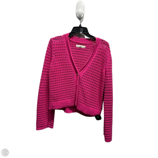 Sweater Cardigan By Loft In Pink, Size: M