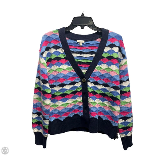 Sweater Cardigan By Talbots In Blue & Pink, Size: S