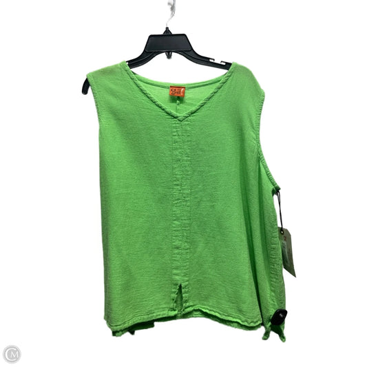 Top Sleeveless By Oh My Gauze In Green, Size: 3x