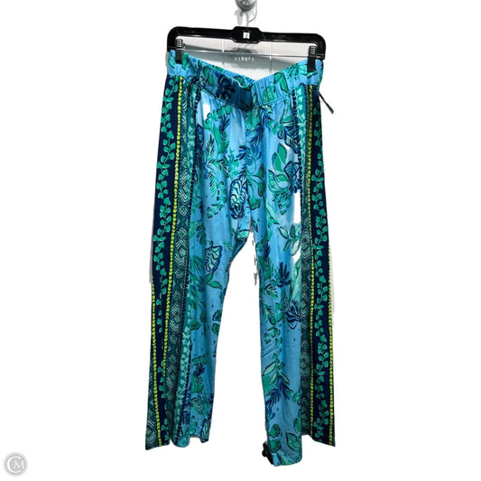 Pants Designer By Lilly Pulitzer In Blue & Green, Size: M