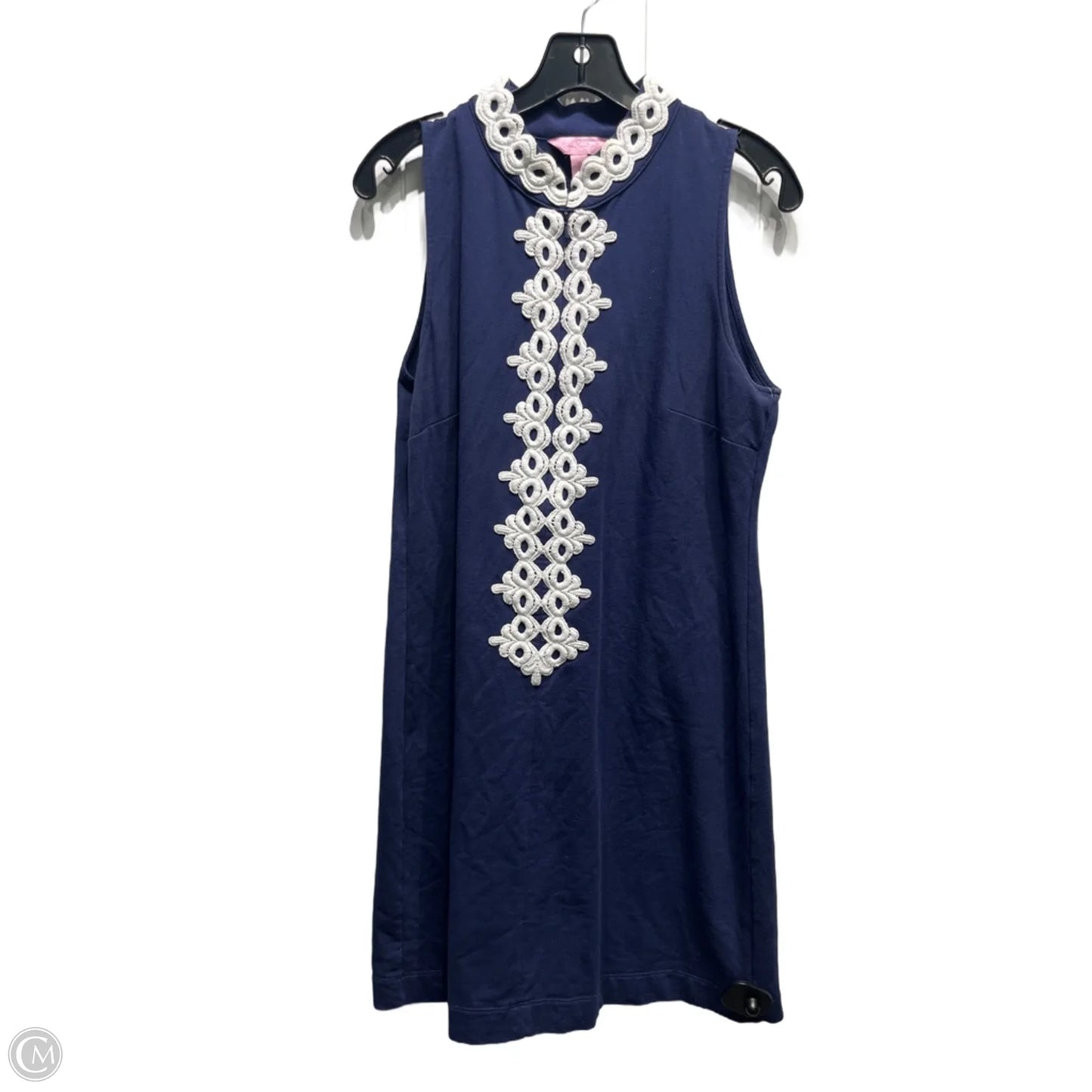 Dress Designer By Lilly Pulitzer In Blue & White, Size: M