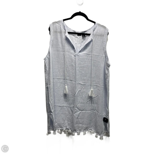 Dress Casual Short By Tahari In Blue & White, Size: Xl