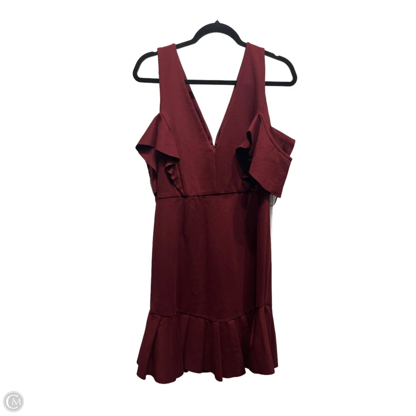 Dress Party Short By Aqua In Maroon, Size: Xl