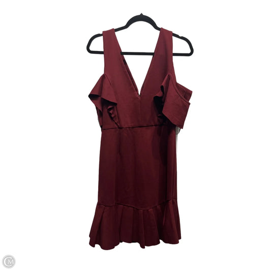 Dress Party Short By Aqua In Maroon, Size: Xl