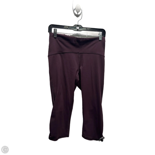 Athletic Capris By Lululemon In Purple, Size: 8