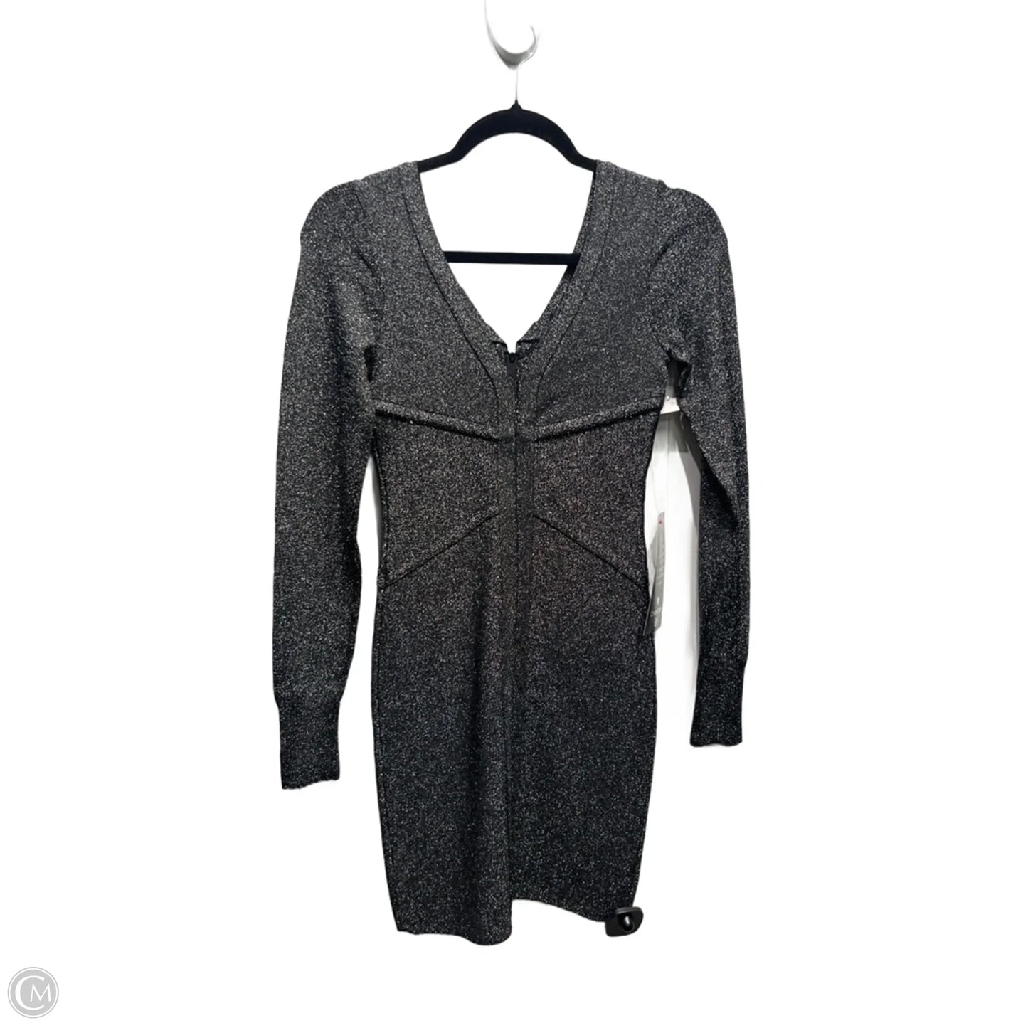 Dress Party Short By Bebe In Silver, Size: S