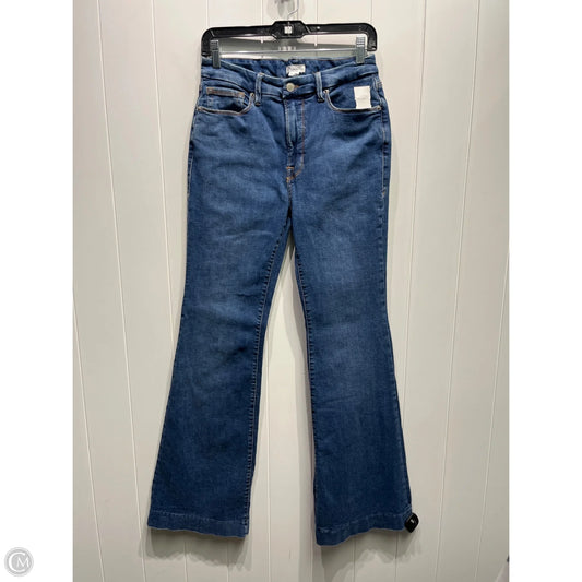 Jeans Flared By Good American In Blue Denim, Size: 10