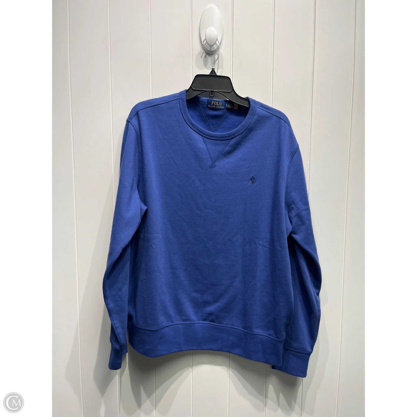 Sweatshirt Crewneck By Polo Ralph Lauren In Blue, Size: L