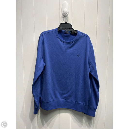 Sweatshirt Crewneck By Polo Ralph Lauren In Blue, Size: L