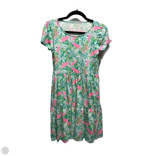 Dress Designer By Lilly Pulitzer In Green & Pink, Size: Xs
