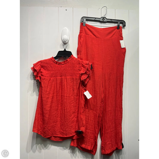 Pants Suit 2pc By Nanette By Nanette Lepore In Red, Size: S