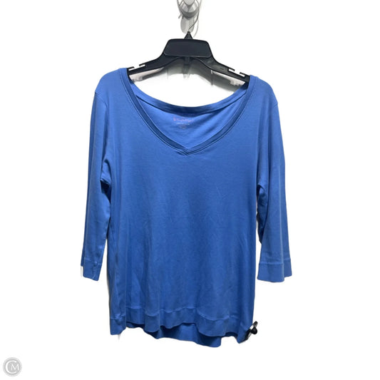 Top Long Sleeve Designer By Lilly Pulitzer In Blue, Size: Xl