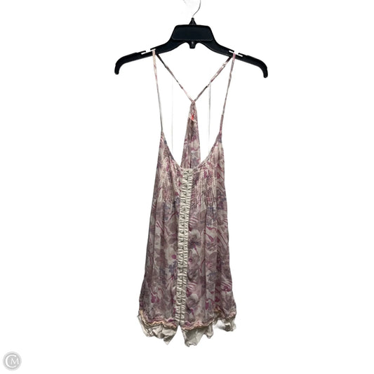Top Sleeveless By Free People In Pink & Purple, Size: L