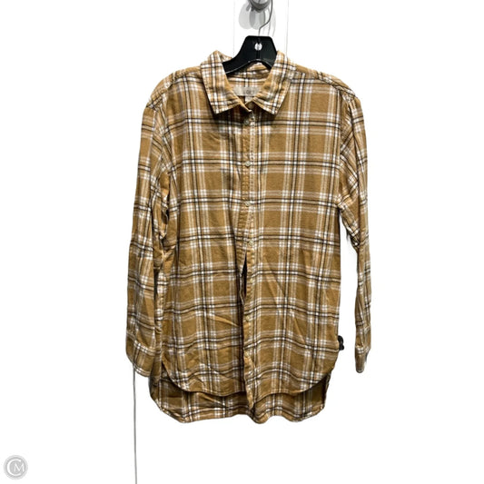 Top Long Sleeve By Loft In Brown, Size: L