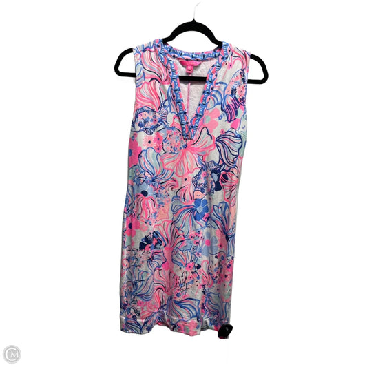 Dress Designer By Lilly Pulitzer In Blue & Pink, Size: Xs