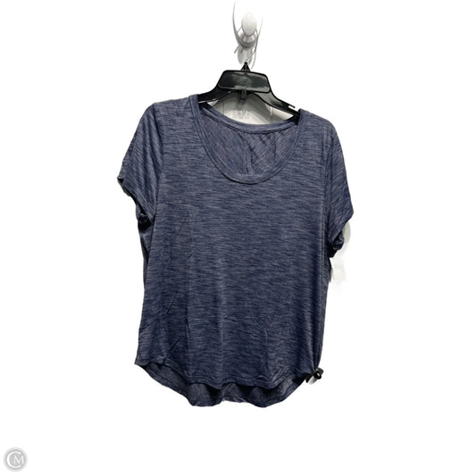 Athletic Top Short Sleeve By Lululemon In Blue, Size: M