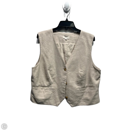 Vest Other By Loft In Tan, Size: Xl