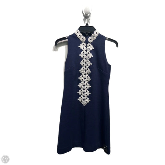 Dress Designer By Lilly Pulitzer In Blue & White, Size: Xxs