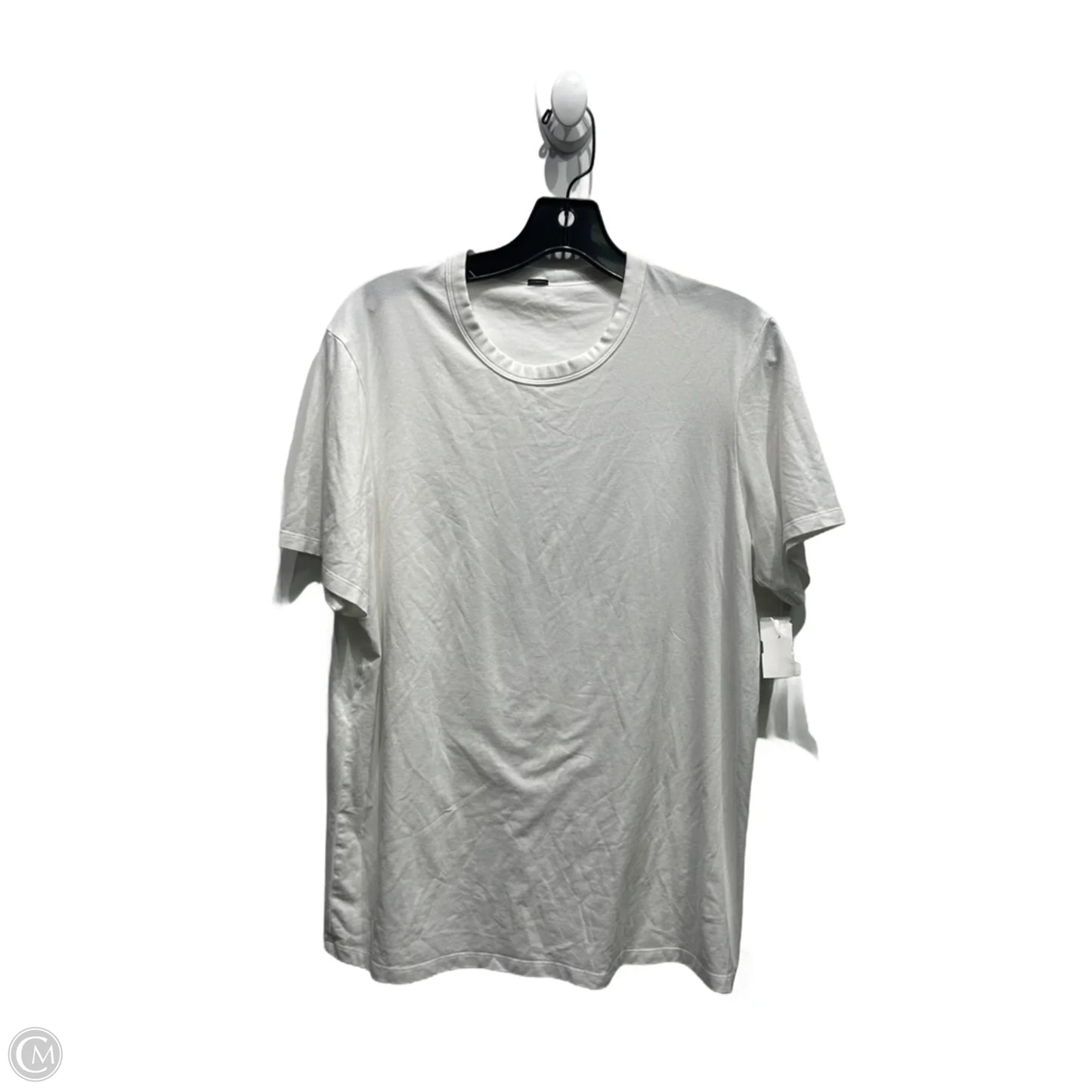 Athletic Top Short Sleeve By Lululemon In White, Size: M
