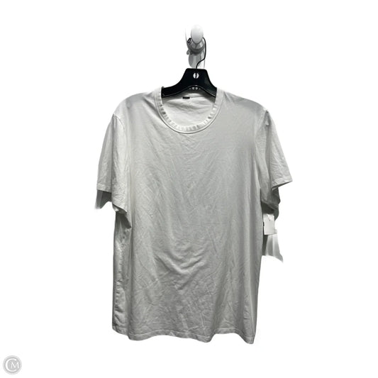Athletic Top Short Sleeve By Lululemon In White, Size: M