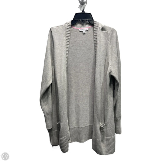 Sweater Cardigan By Isaac Mizrahi Live Qvc In Grey, Size: Xl