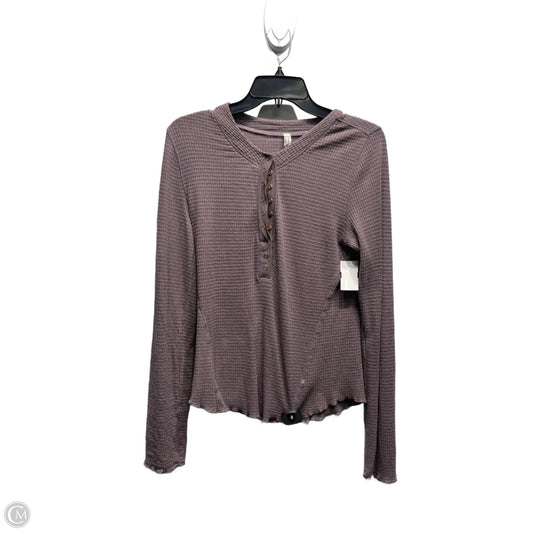 Top Long Sleeve By Free People In Purple, Size: L