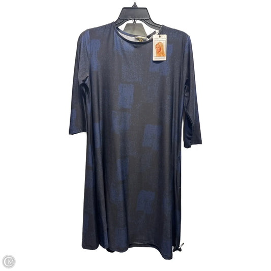 Dress Casual Short By VECCELI In Black & Blue, Size: S