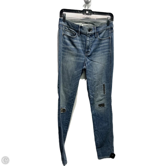 Jeans Straight By White House Black Market In Blue Denim, Size: 4