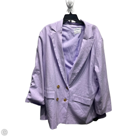 Blazer By Old Navy In Purple, Size: 2x