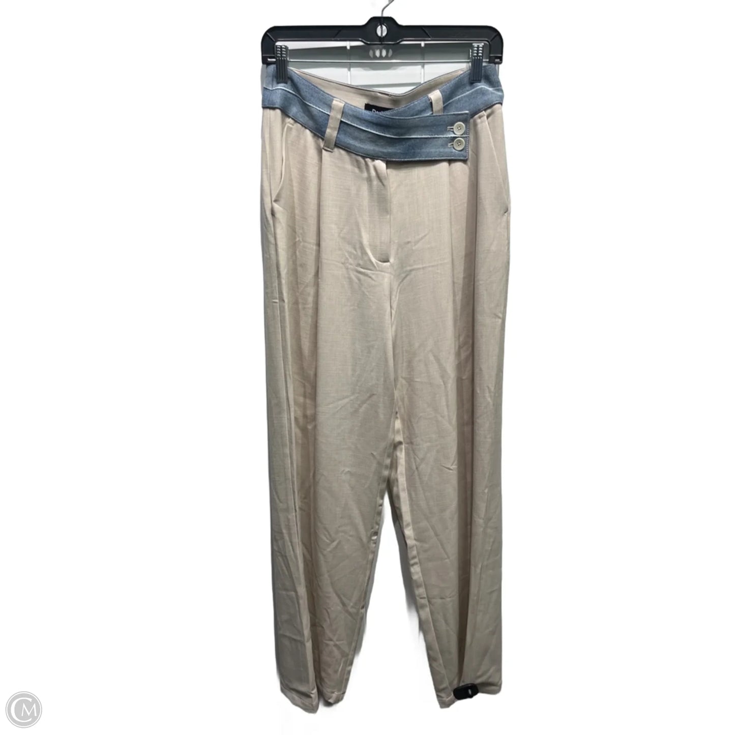 Pants Wide Leg By Desigual In Tan, Size: M