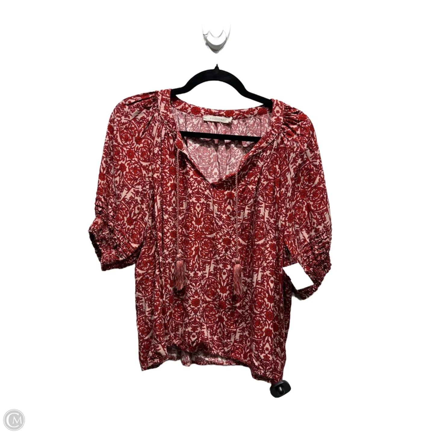 Top Short Sleeve By Ellison In Red, Size: M
