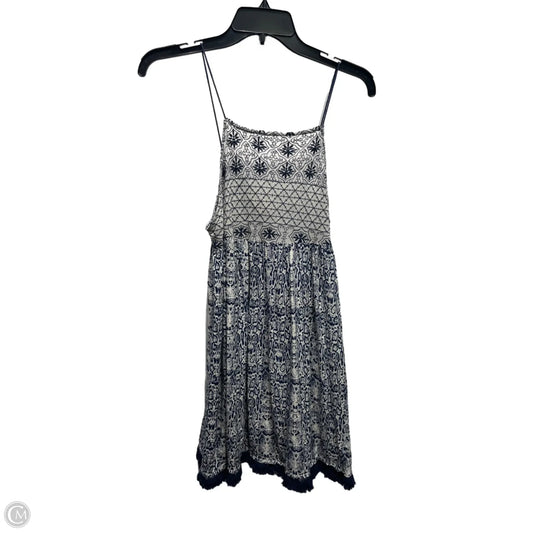 Dress Casual Short By ppla In Blue & White, Size: S