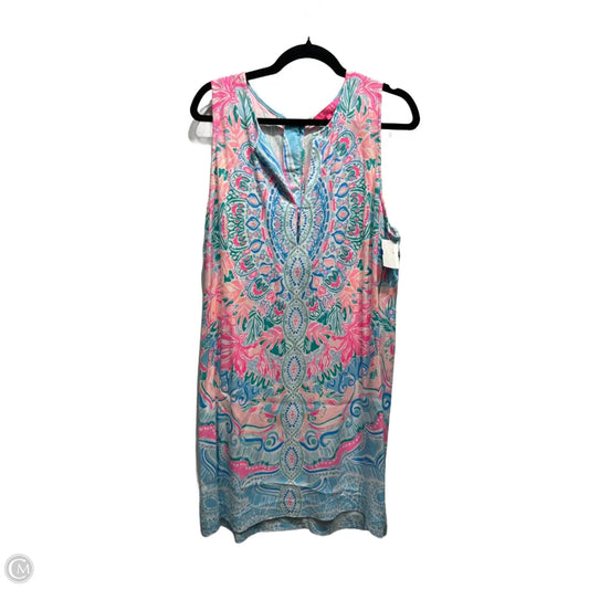 Dress Designer By Lilly Pulitzer In Blue & Pink, Size: 16