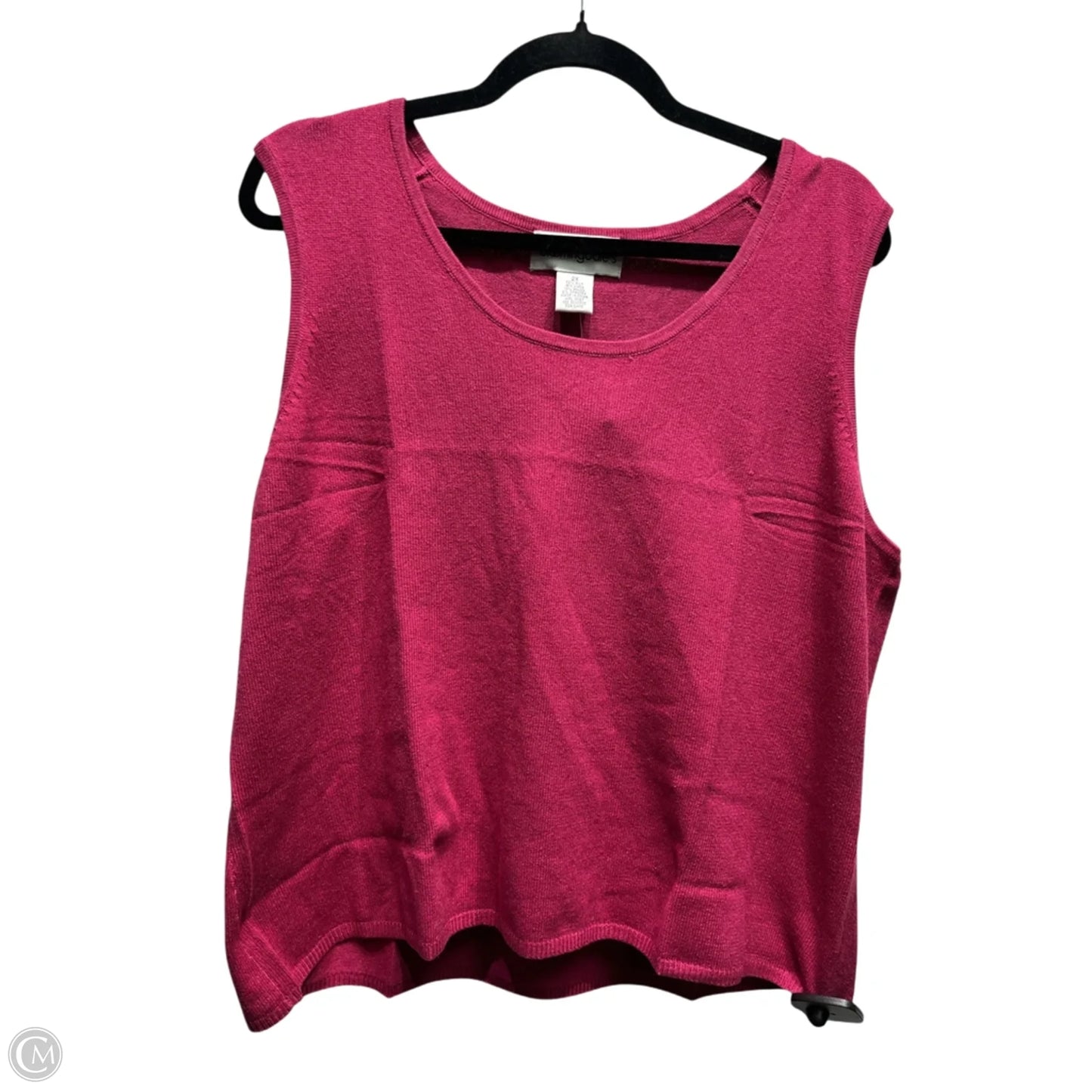 Top Sleeveless By Bloomingdales In Pink, Size: 2x