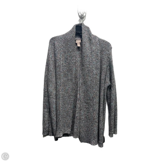 Sweater Cardigan By Chicos In Blue & Purple, Size: M