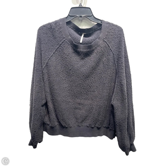 Sweatshirt Crewneck By Free People In Black, Size: M