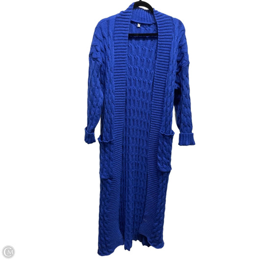Sweater Cardigan By Clothes Mentor In Blue, Size: Xl