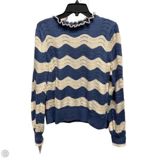 Sweater By Talbots In Blue & White, Size: Lp