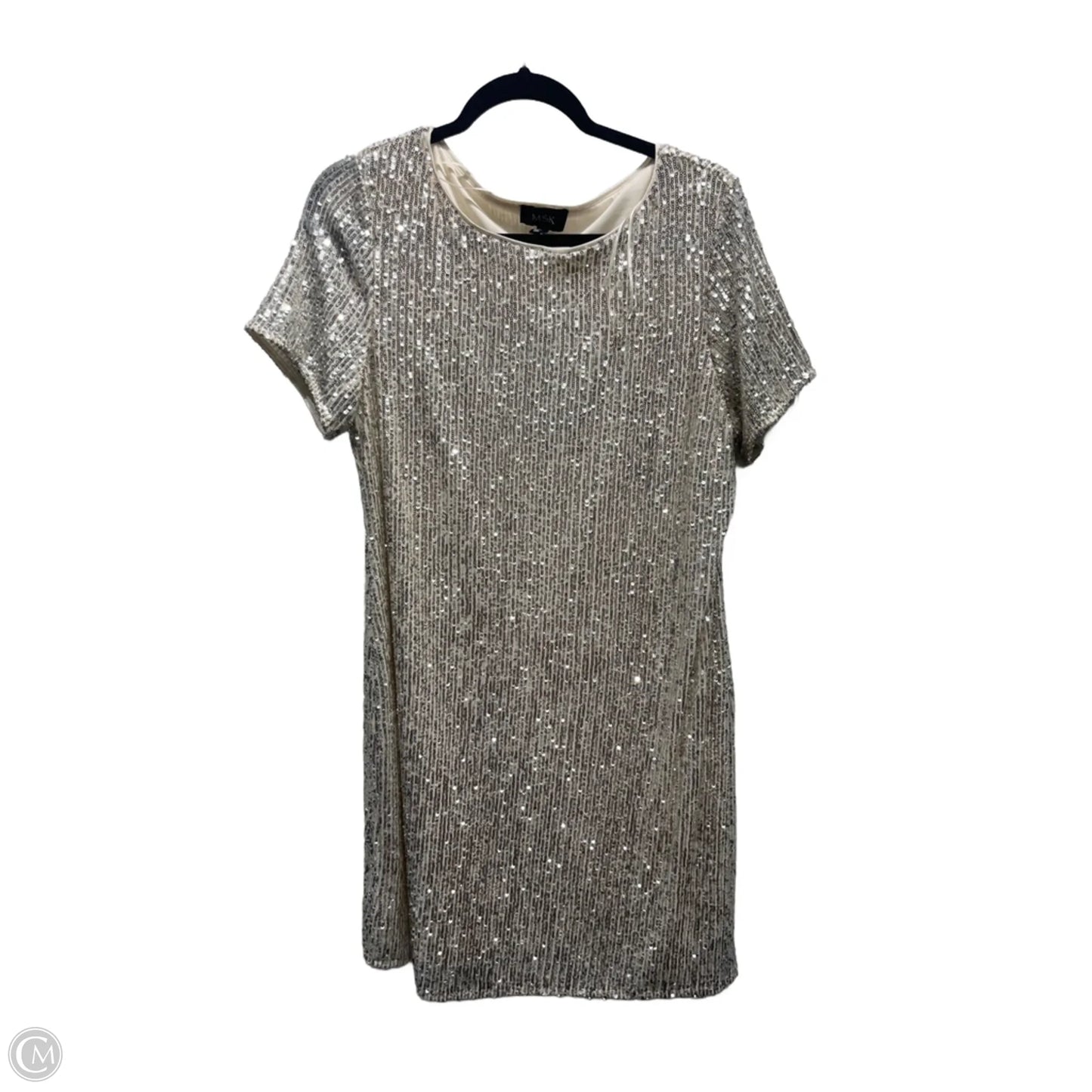 Dress Party Short By Msk In Silver, Size: L