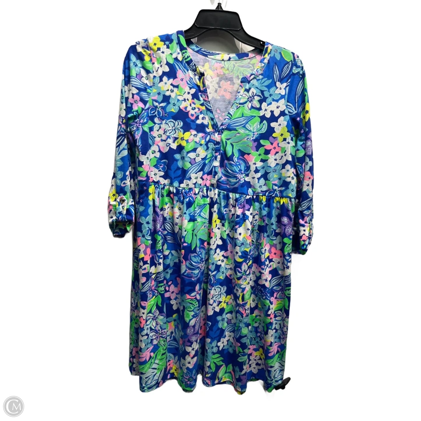Dress Designer By Lilly Pulitzer In Blue & Green, Size: S