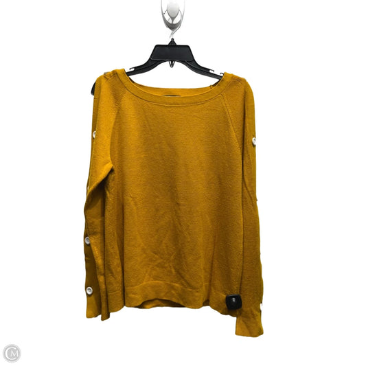 Sweater By Ann Taylor In Yellow, Size: L
