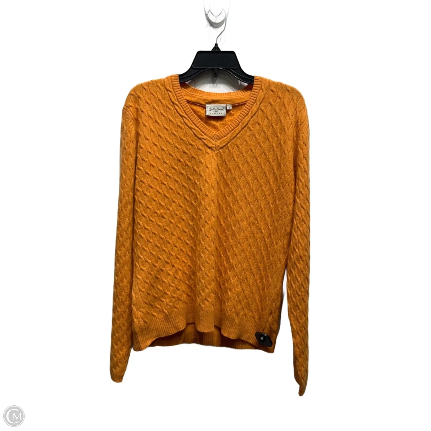 Sweater By  bobby jones In Orange, Size: Xl