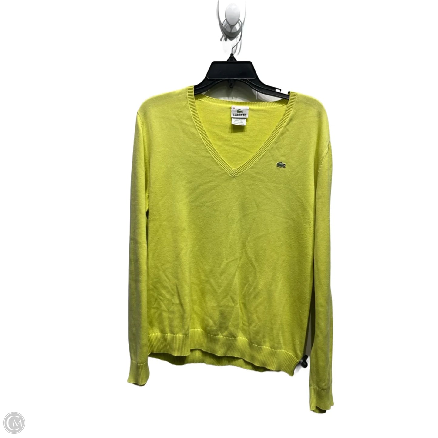 Sweater By Lacoste In Yellow, Size: Xl