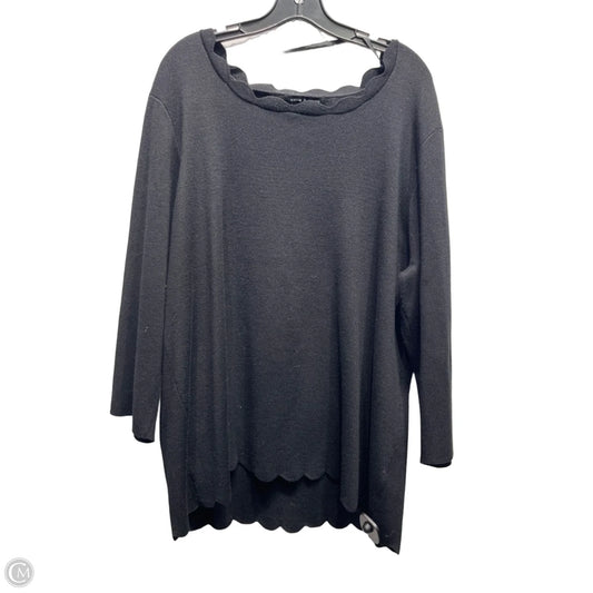Sweater By Cable And Gauge In Black, Size: 3x