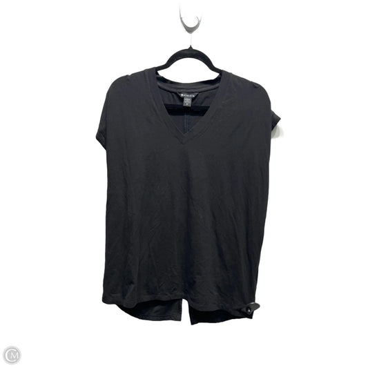 Athletic Top Short Sleeve By Athleta In Black, Size: M
