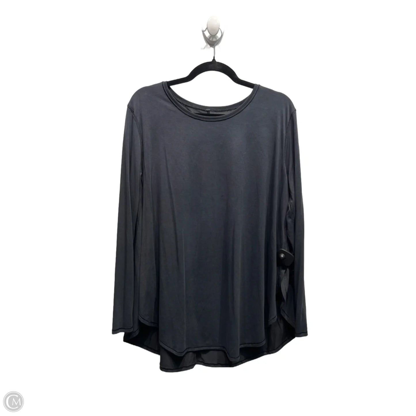 Athletic Top Long Sleeve Crewneck By Lululemon In Black, Size: M